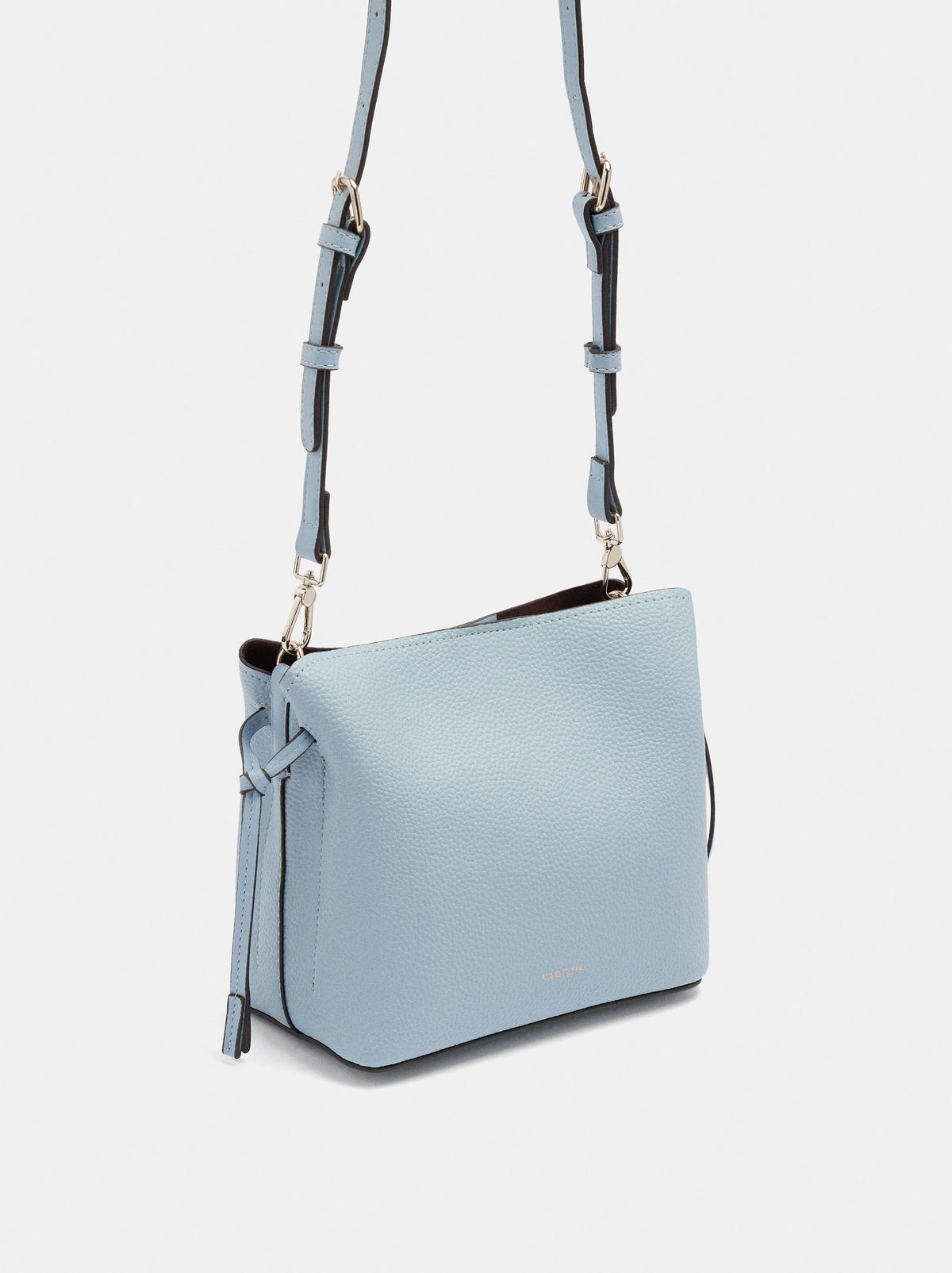 Structured Crossbody Bag With Texture