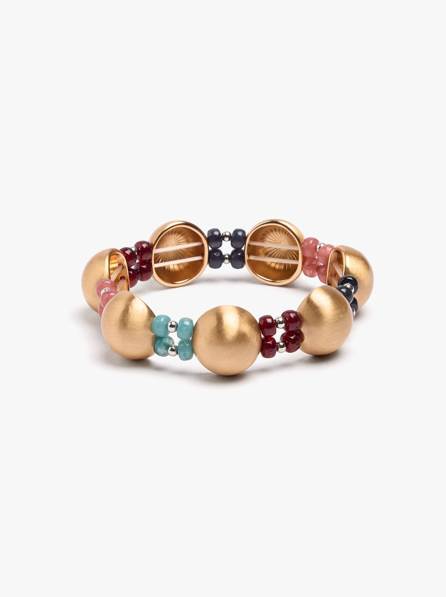 Elasticated Bracelet With Resin Beads