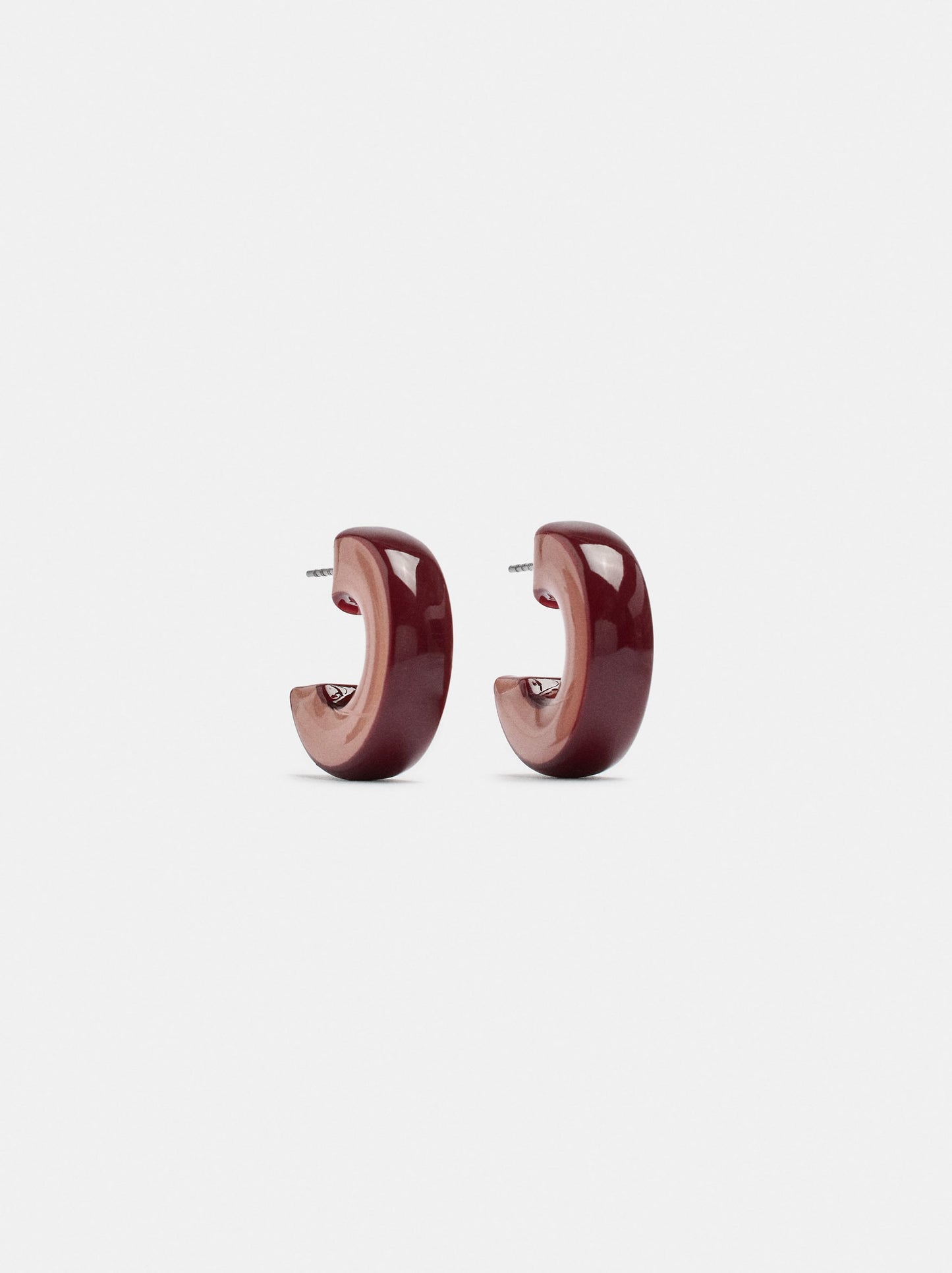 Open Resin Hoop Earrings