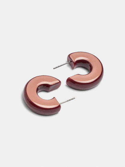 Open Resin Hoop Earrings