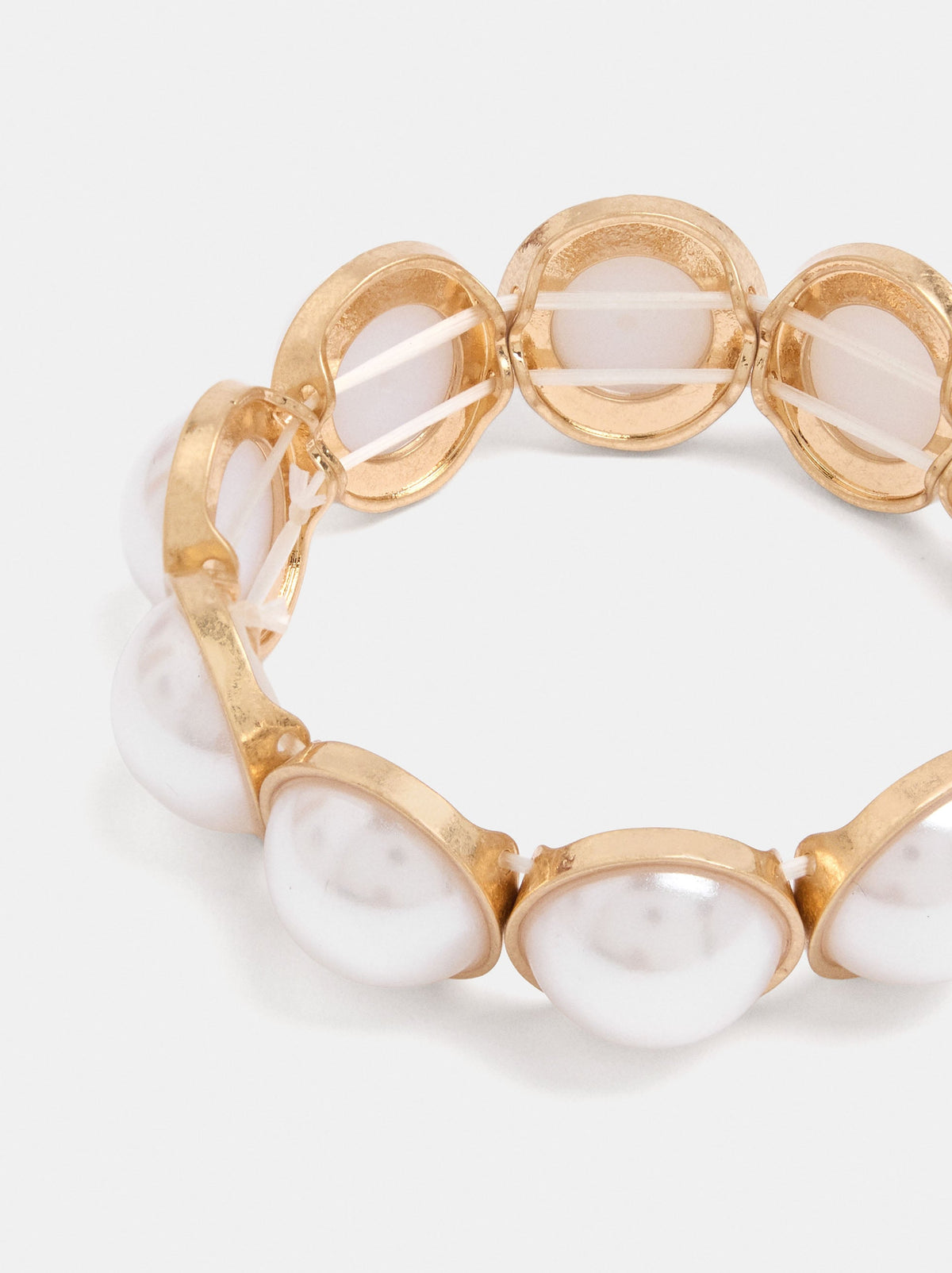 Elasticated Bracelet With Pearls