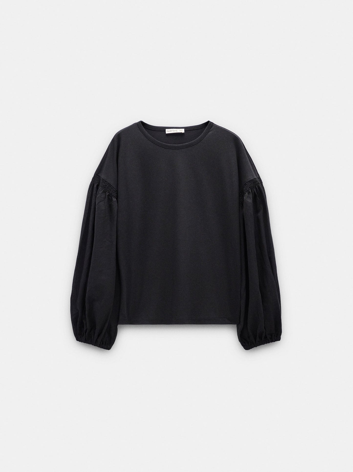 Long-Sleeved T-Shirt With Puff Sleeves