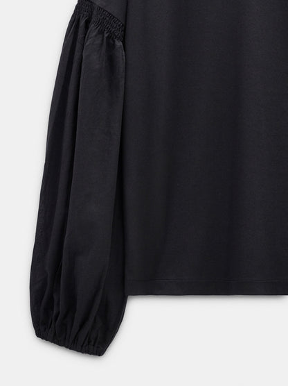 Long-Sleeved T-Shirt With Puff Sleeves