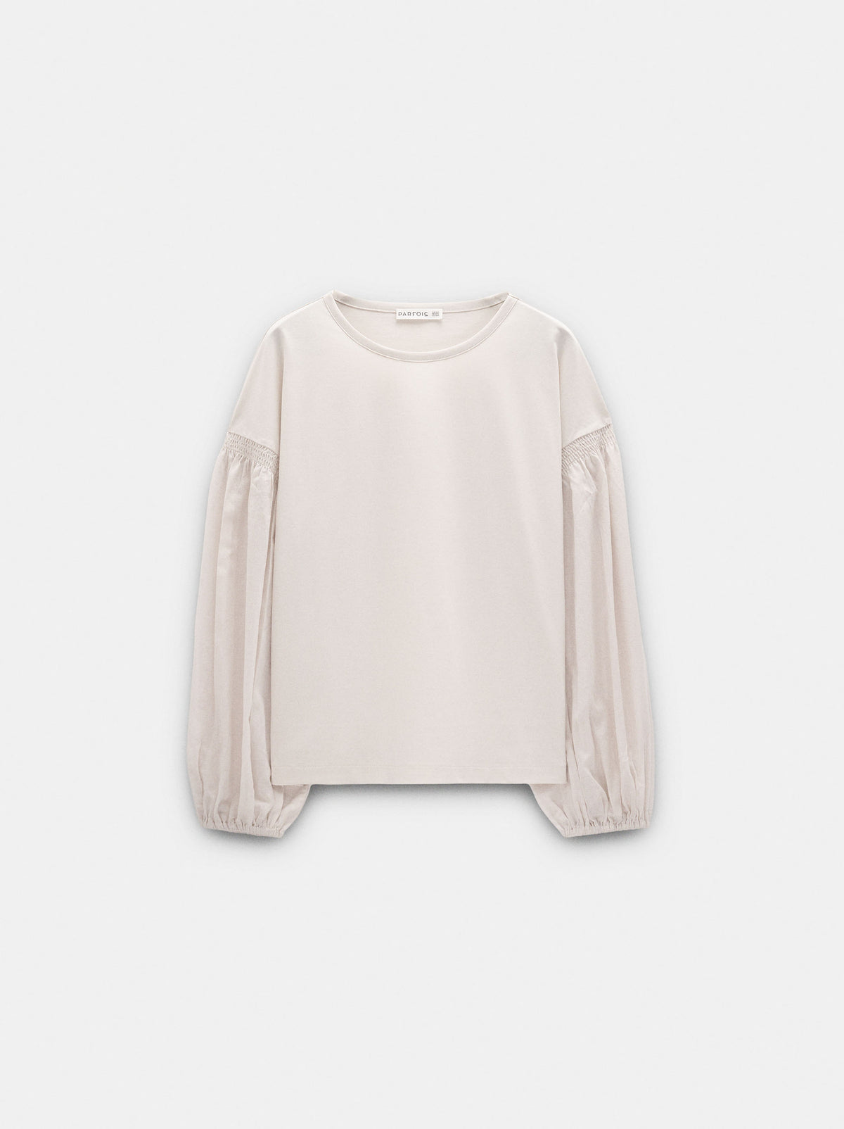 Long-Sleeved T-Shirt With Puff Sleeves