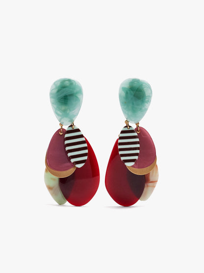 Colourful Petal Earrings