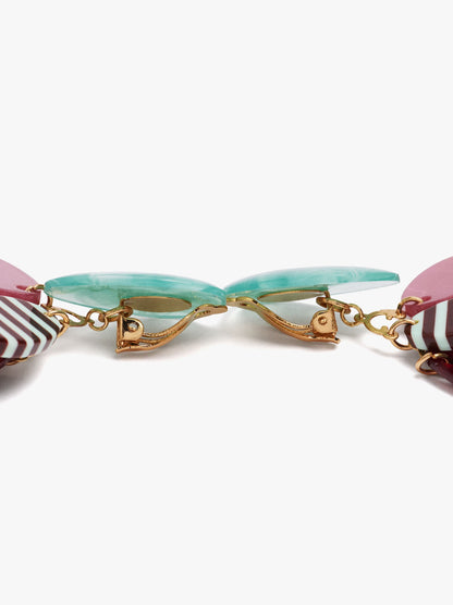 Colourful Petal Earrings