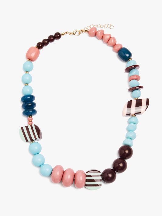 Short Multicolor Bead Necklace