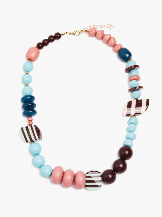Short Multicolor Bead Necklace