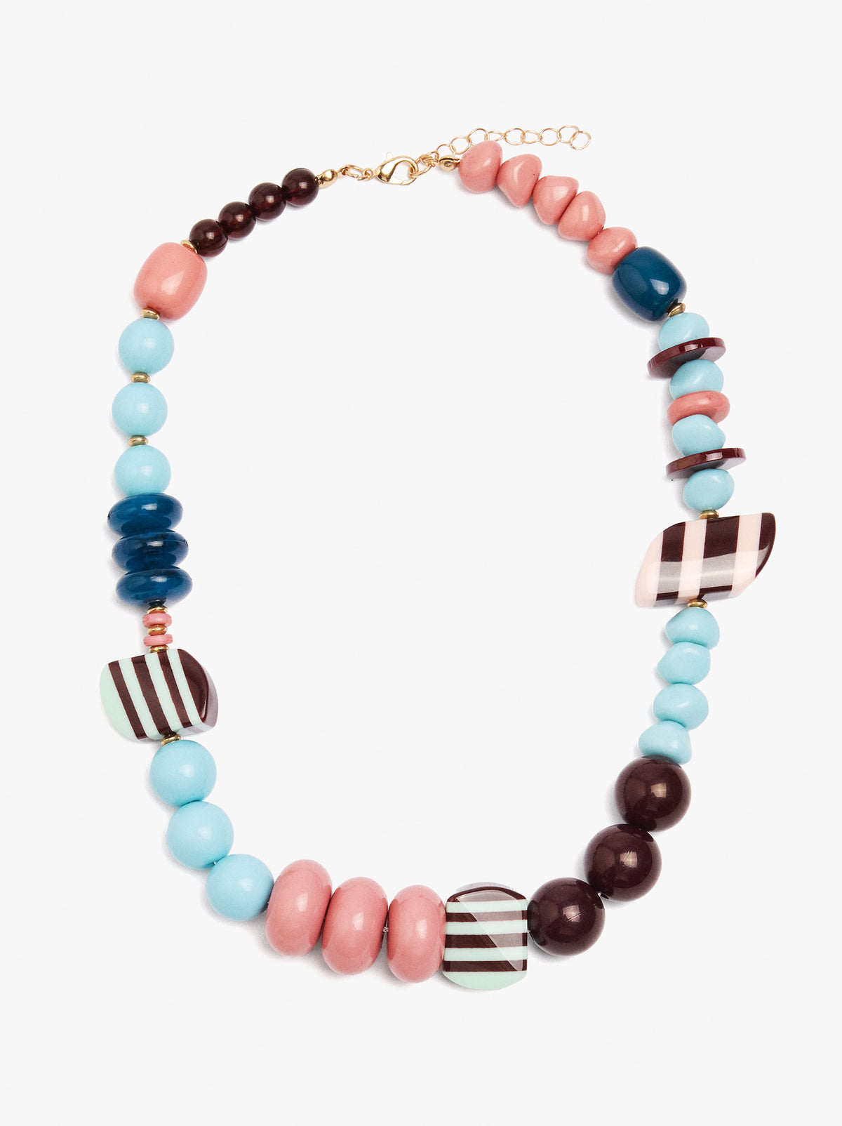 Short Multicolor Bead Necklace
