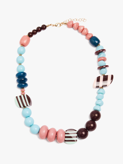 Short Multicolor Bead Necklace