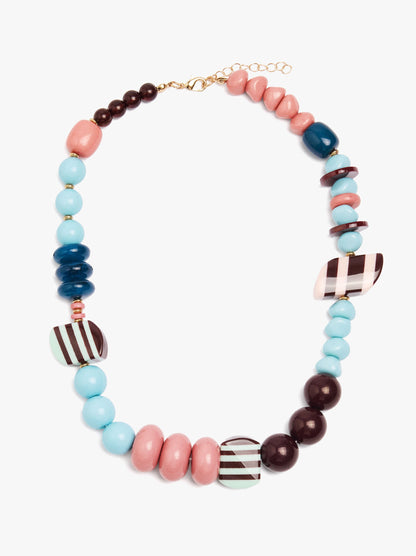 Short Multicolor Bead Necklace