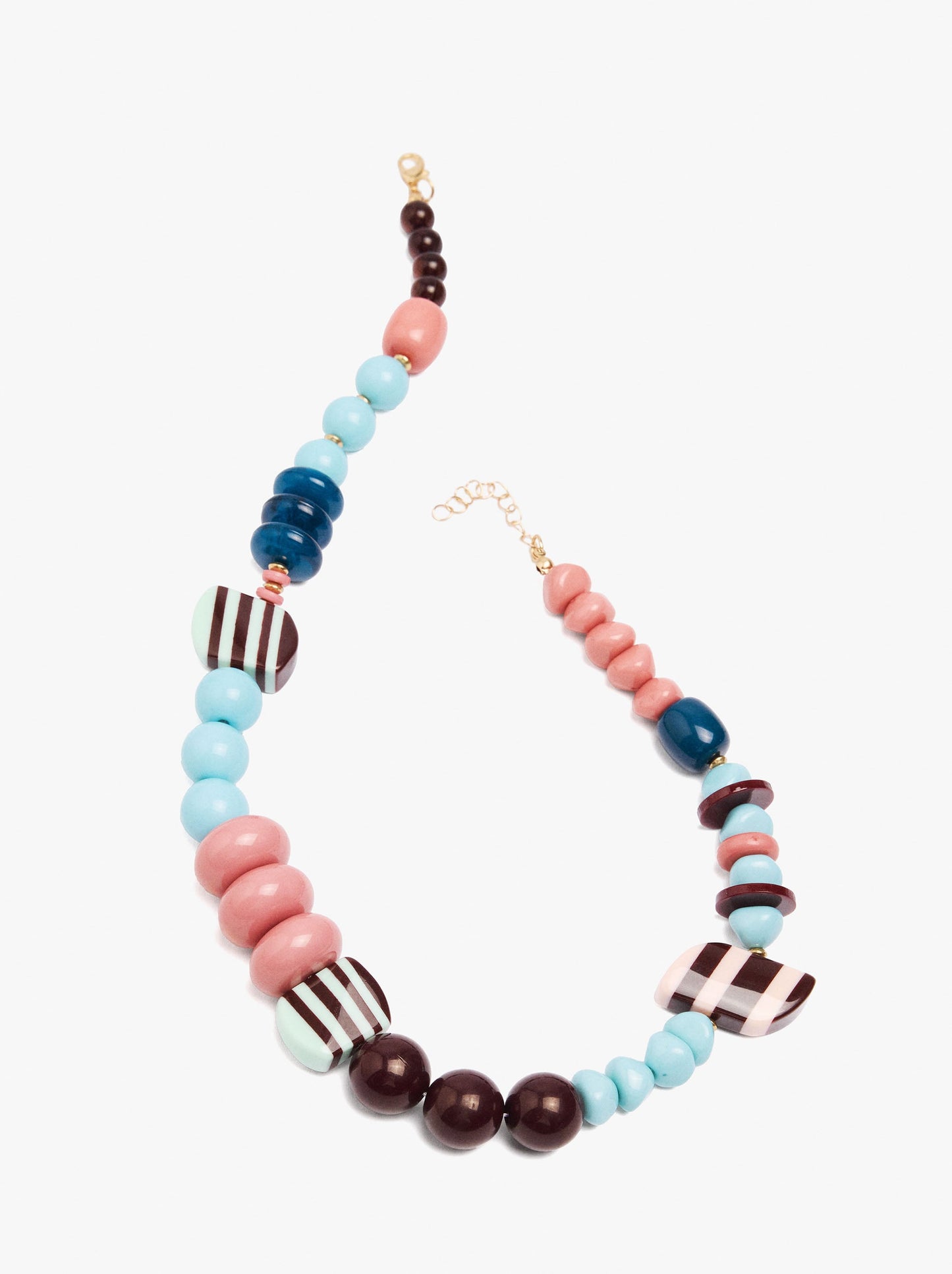 Short Multicolor Bead Necklace