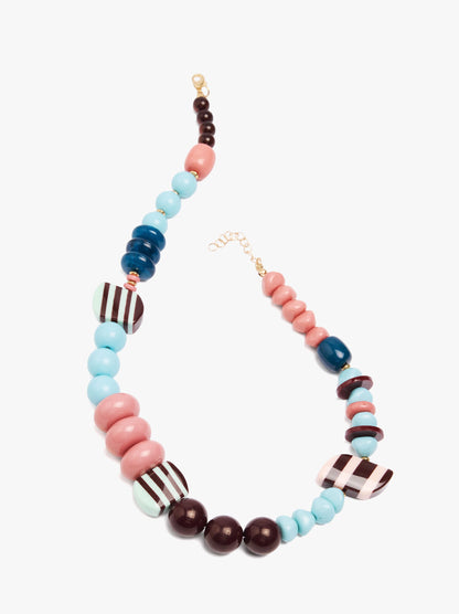 Short Multicolor Bead Necklace