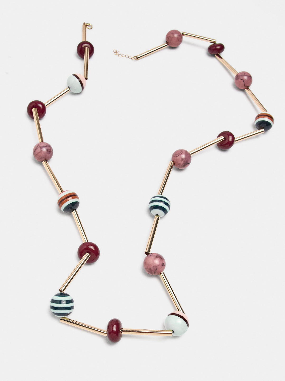 Long Multicolour Bead Necklace