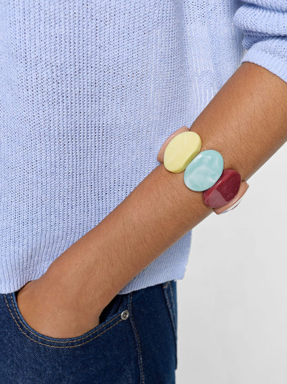 Multicolor Oval-Shaped Bracelet