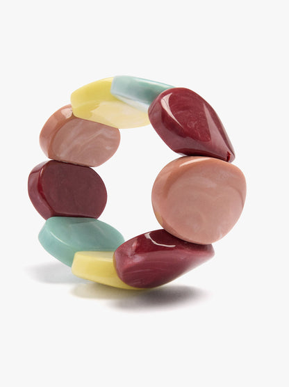 Multicolor Oval-Shaped Bracelet