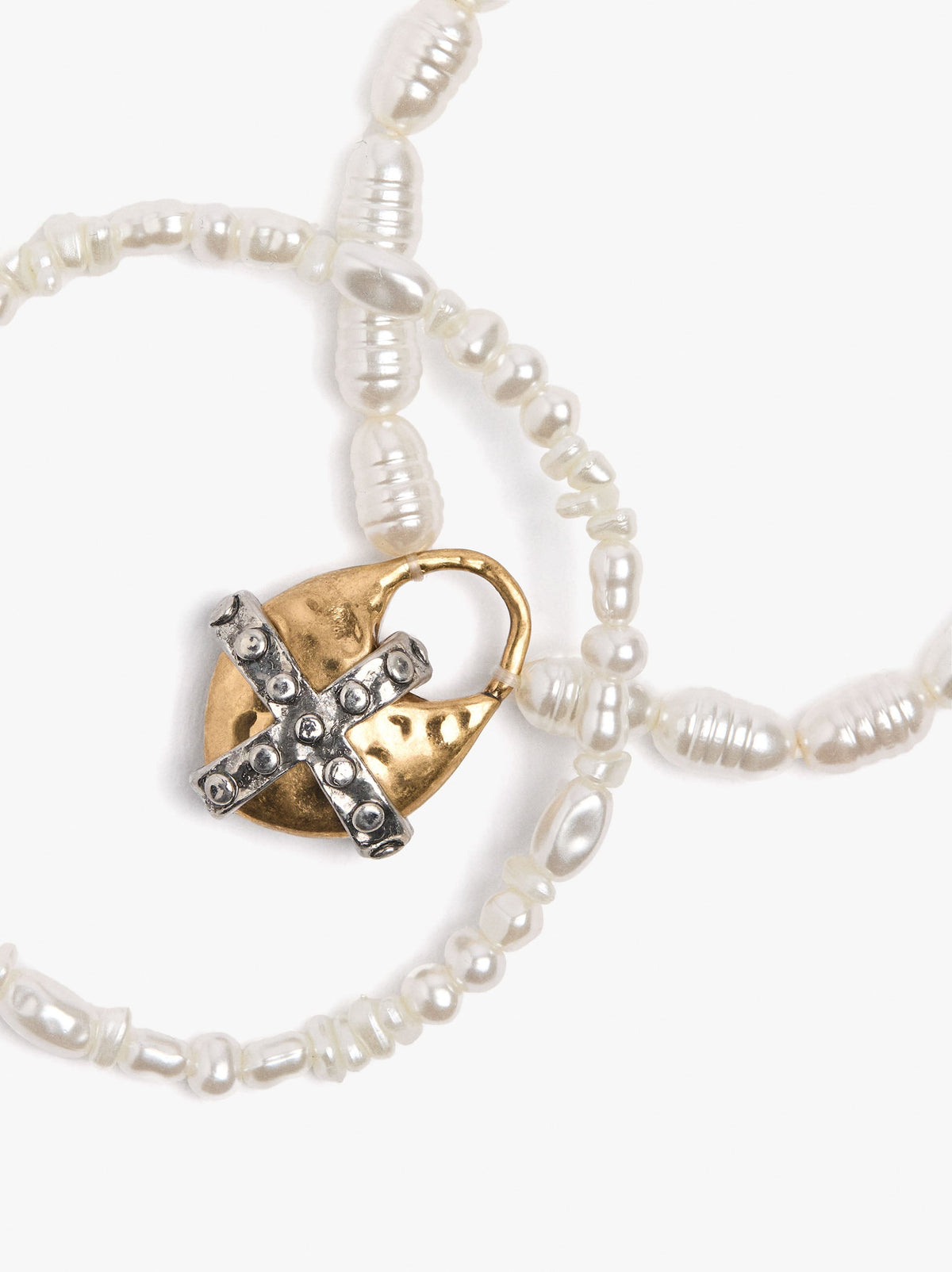Set Of Pearl Bracelets With Pendant