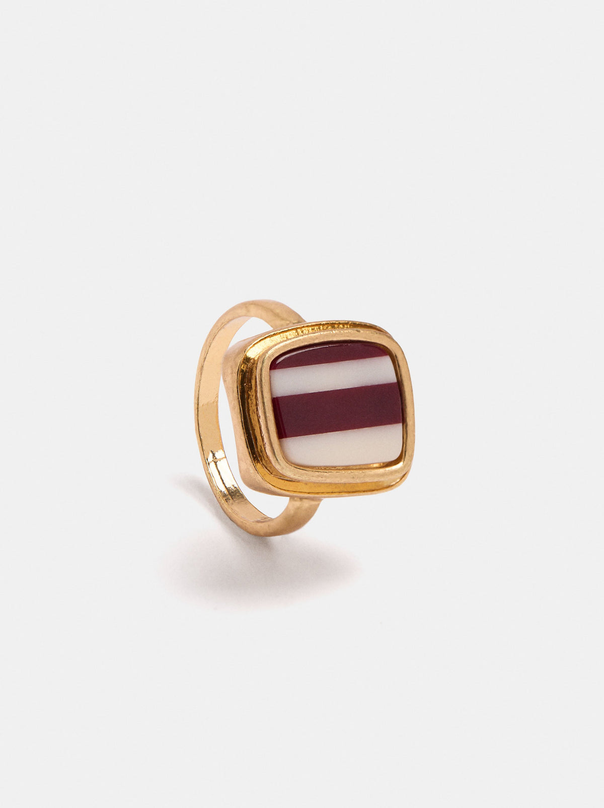 Square Ring With Stripes