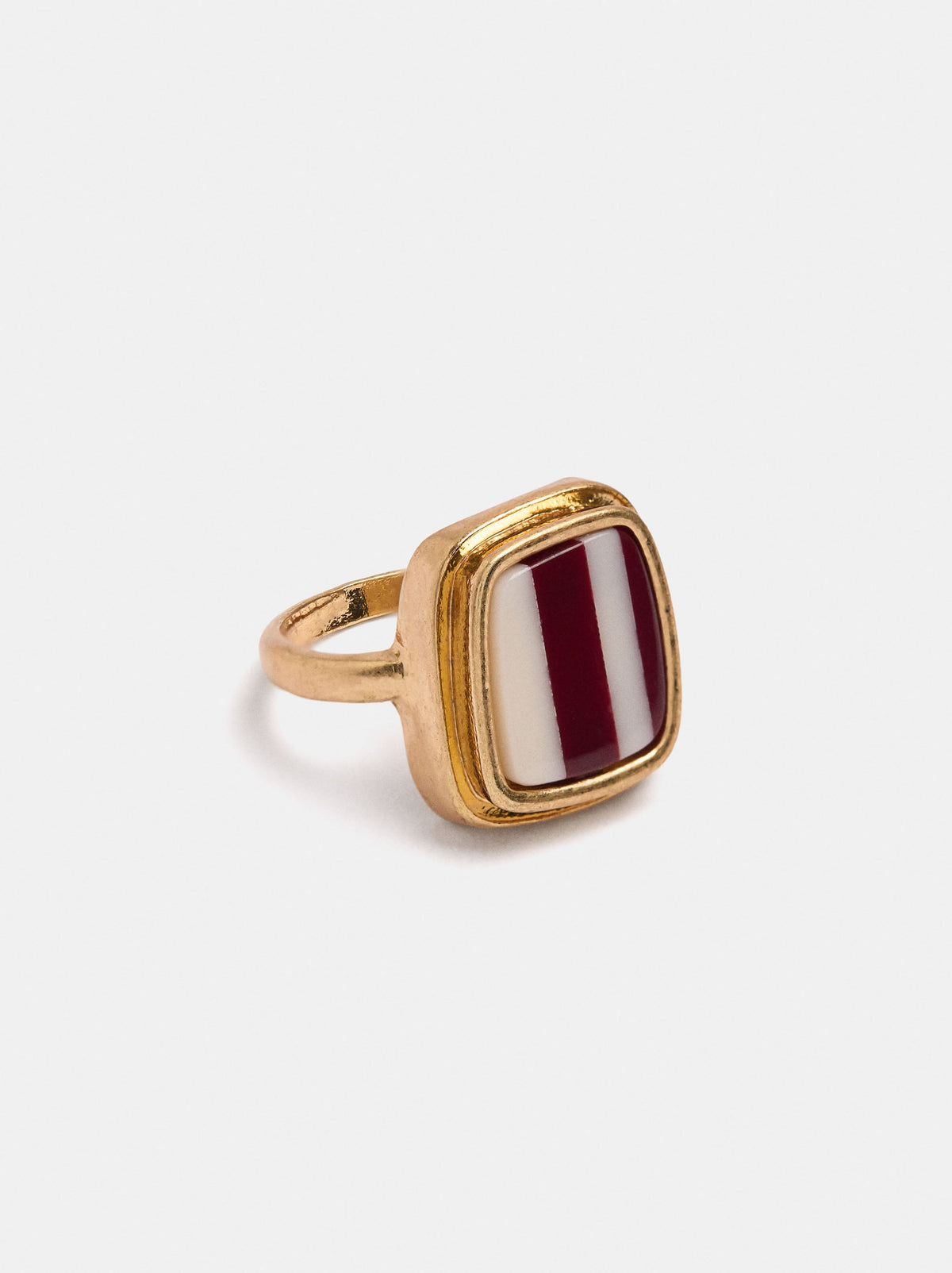 Square Ring With Stripes