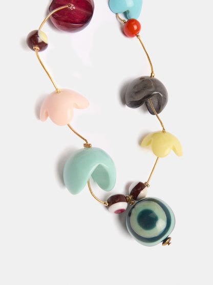 Necklace With Colourful Pendants
