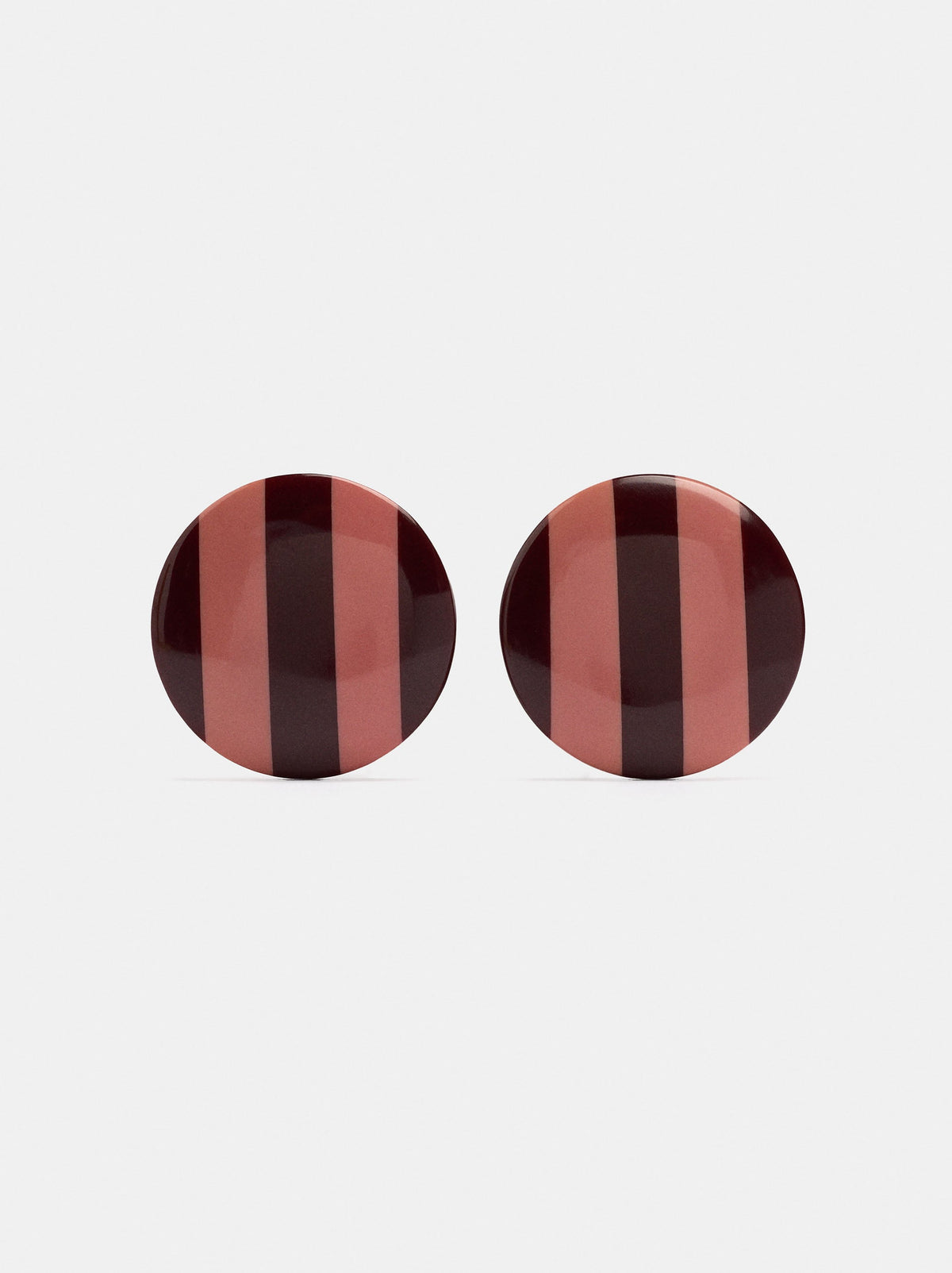 Maxi Striped Hoop Earrings