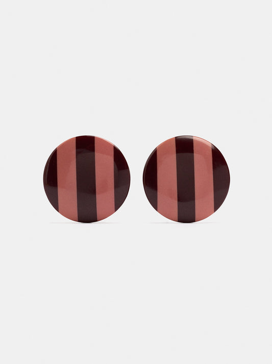 Maxi Striped Hoop Earrings