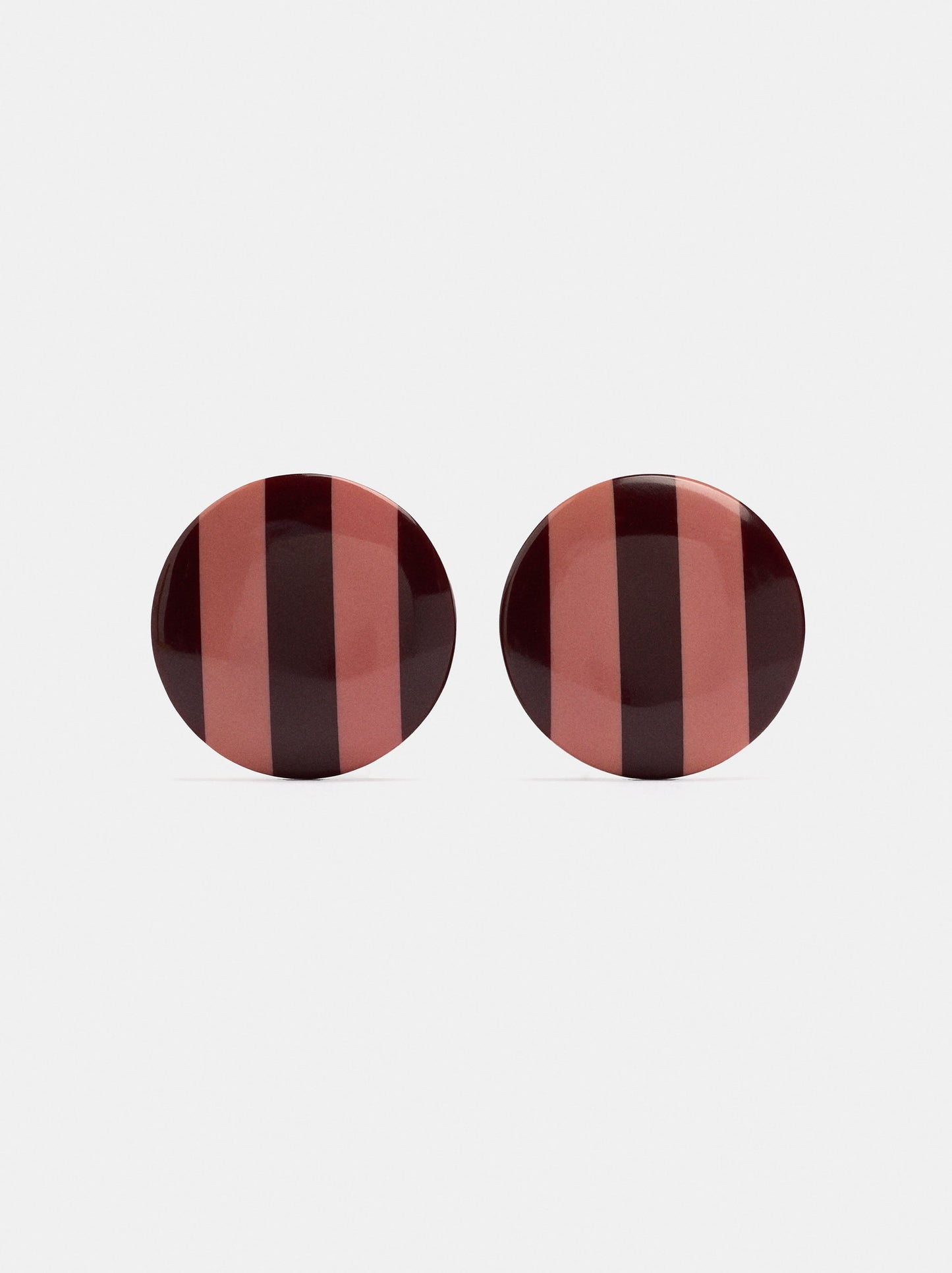 Maxi Striped Hoop Earrings