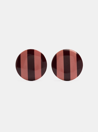 Maxi Striped Hoop Earrings