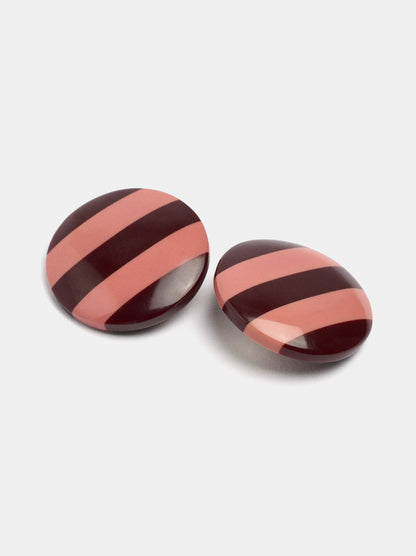 Maxi Striped Hoop Earrings