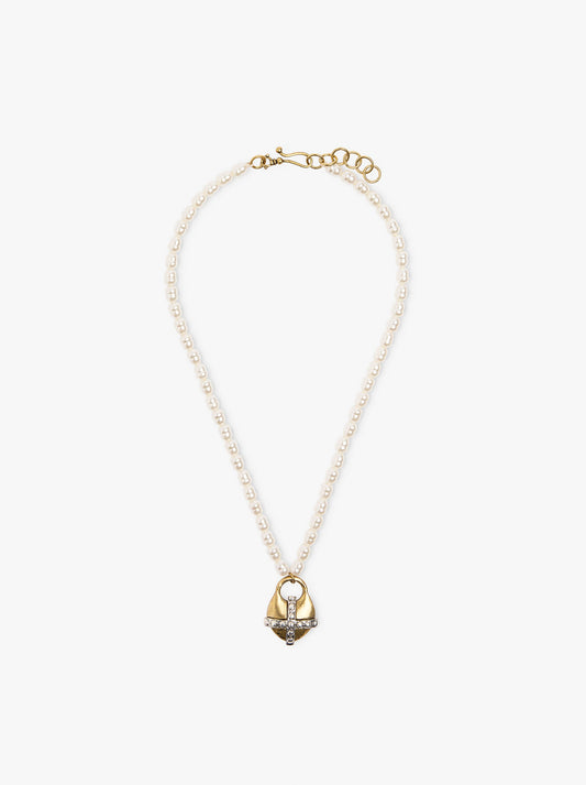 Pearl Necklace With Cross Pendant