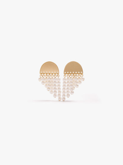Cascade-Effect Pearl Earrings