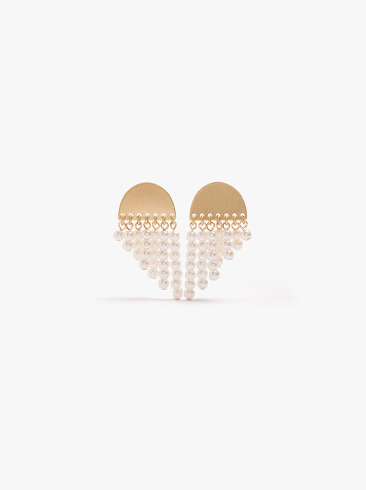 Cascade-Effect Pearl Earrings