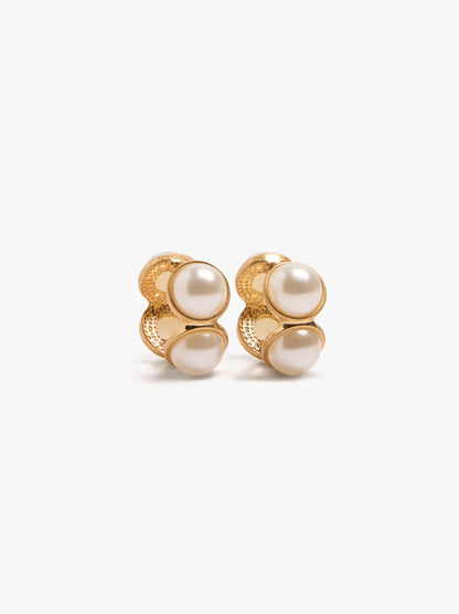 Pearl Hoop Earrings