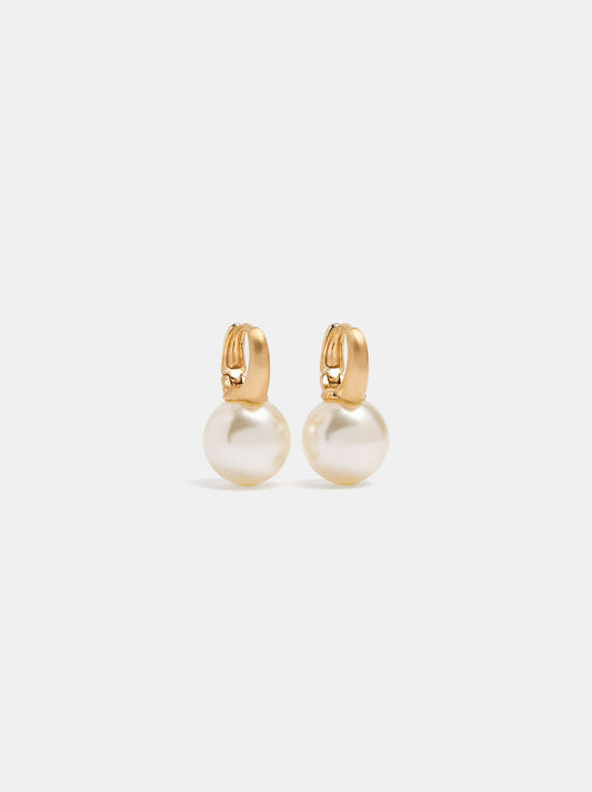 Hoop Earrings With Pearls