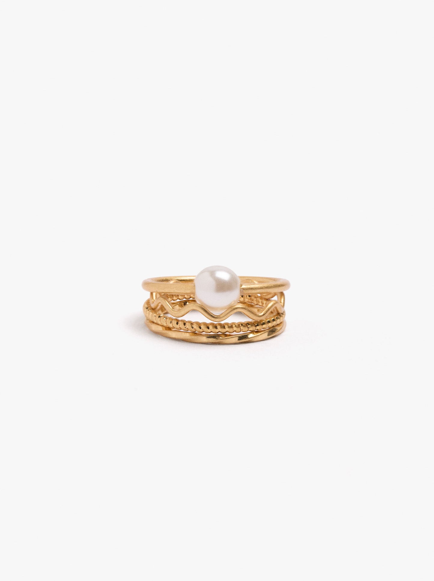 Set Of Pearl Rings
