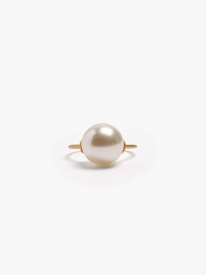 Thin Pearl Ring With Pearl
