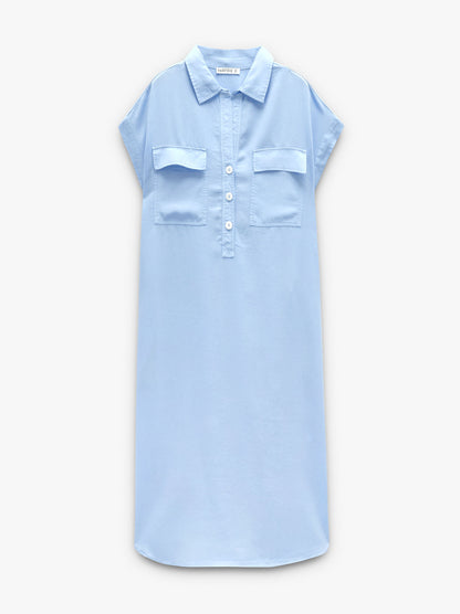 Shirt Dress 100% Lyocell