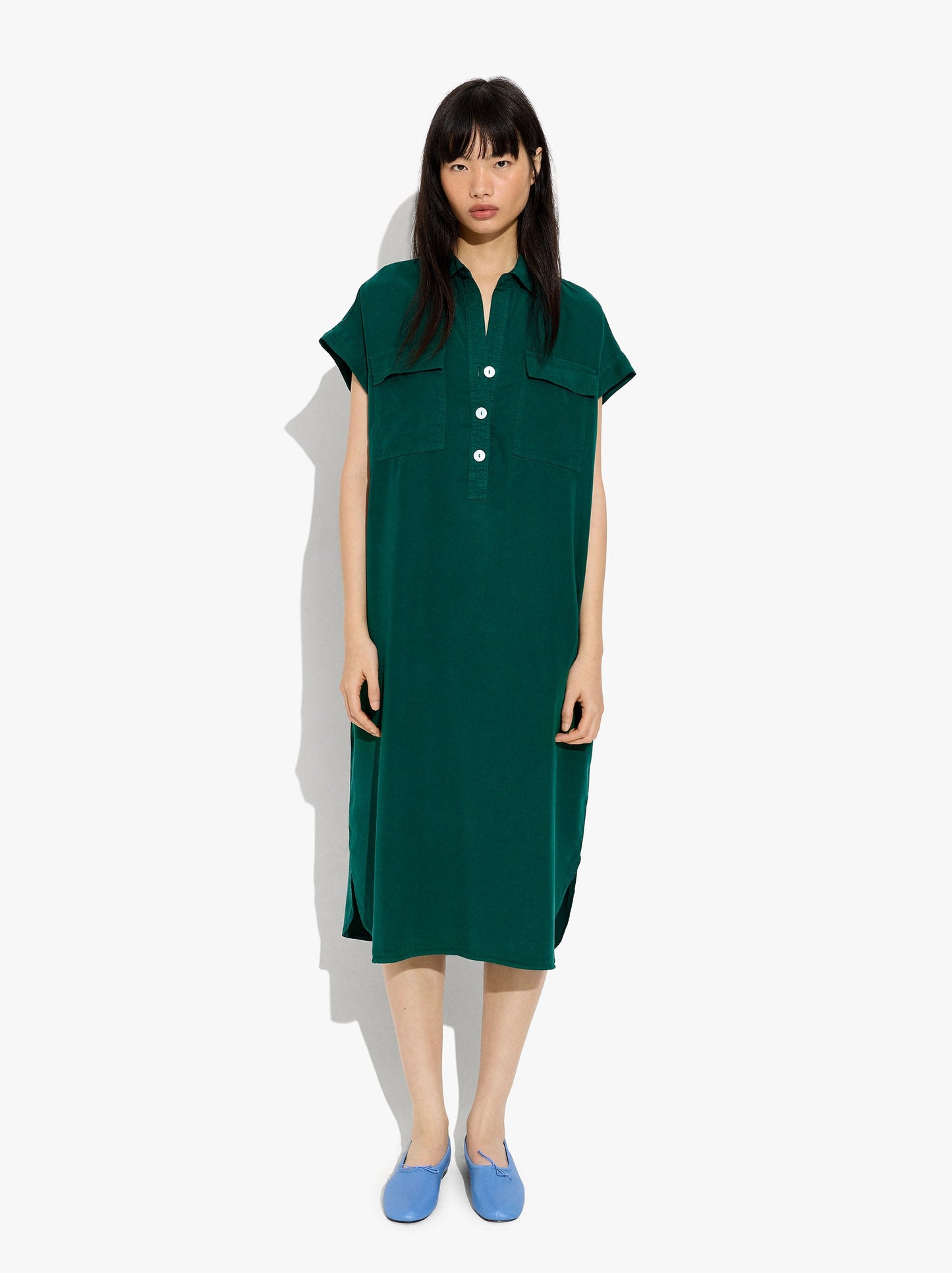 Shirt Dress 100% Lyocell