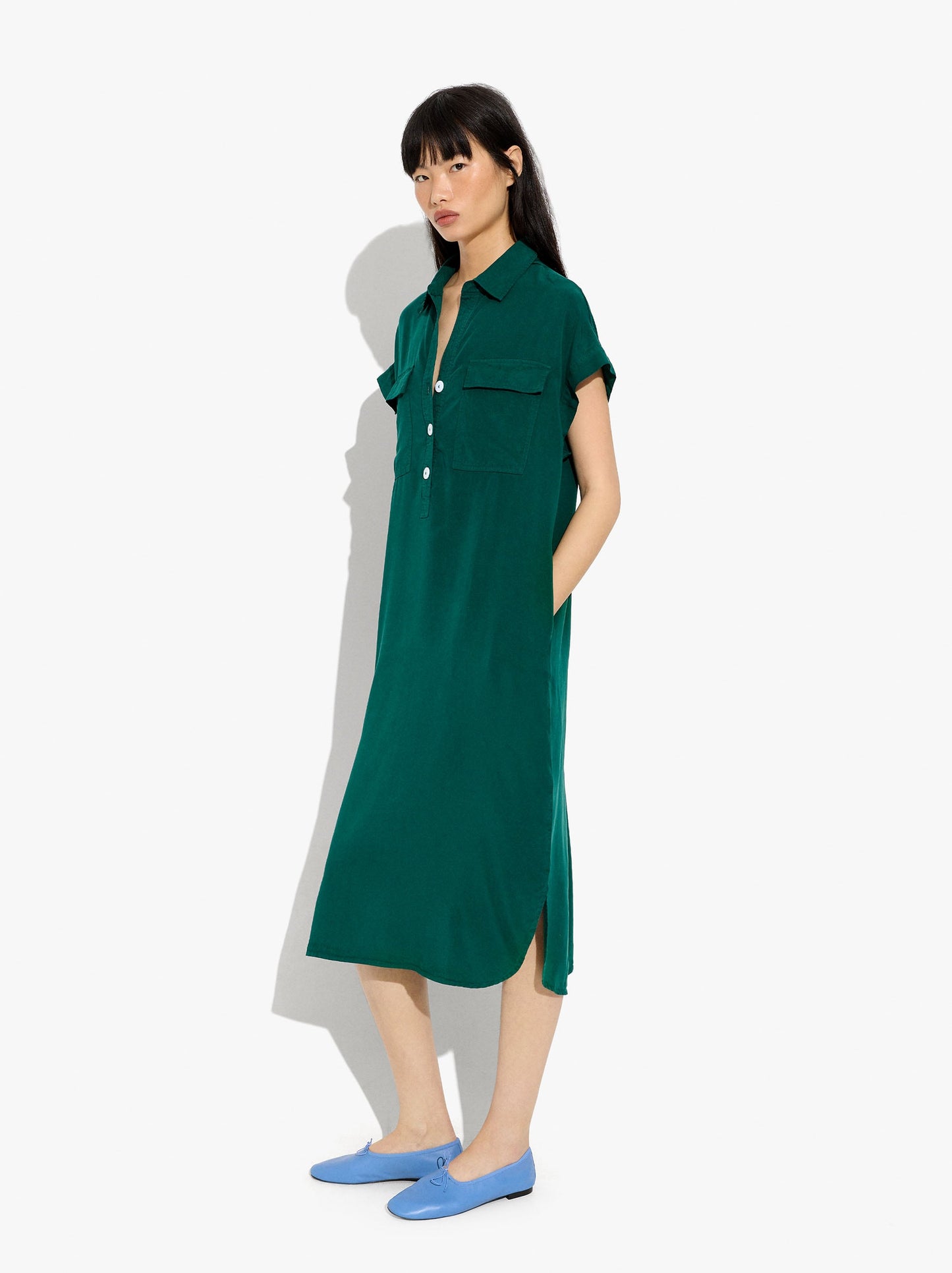 Shirt Dress 100% Lyocell