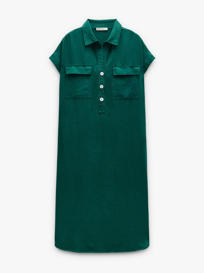 Shirt Dress 100% Lyocell