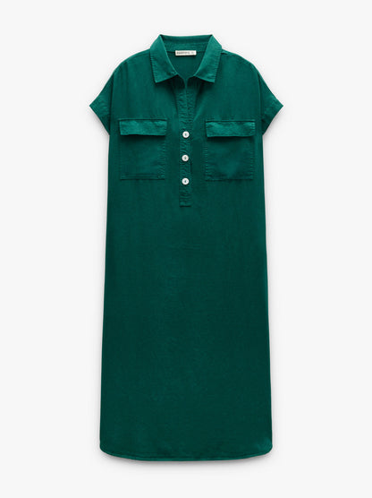 Shirt Dress 100% Lyocell