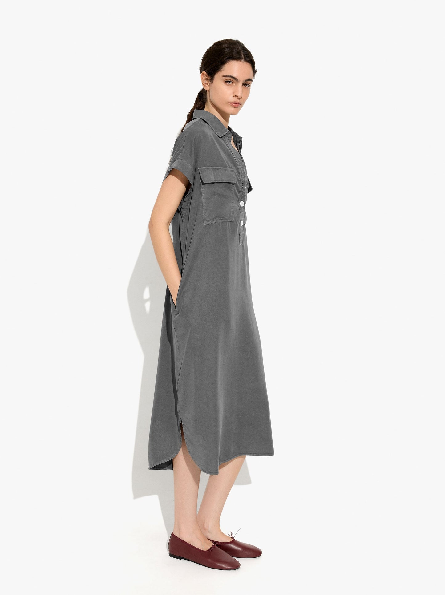 Shirt Dress 100% Lyocell