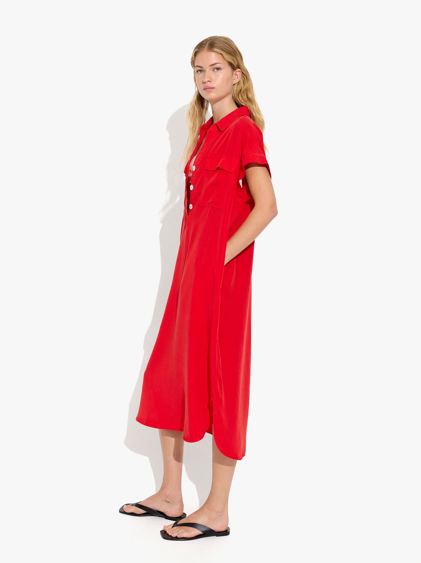 Shirt Dress 100% Lyocell