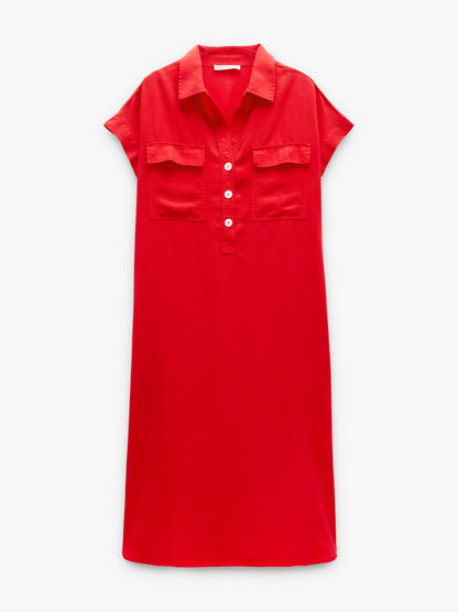 Shirt Dress 100% Lyocell