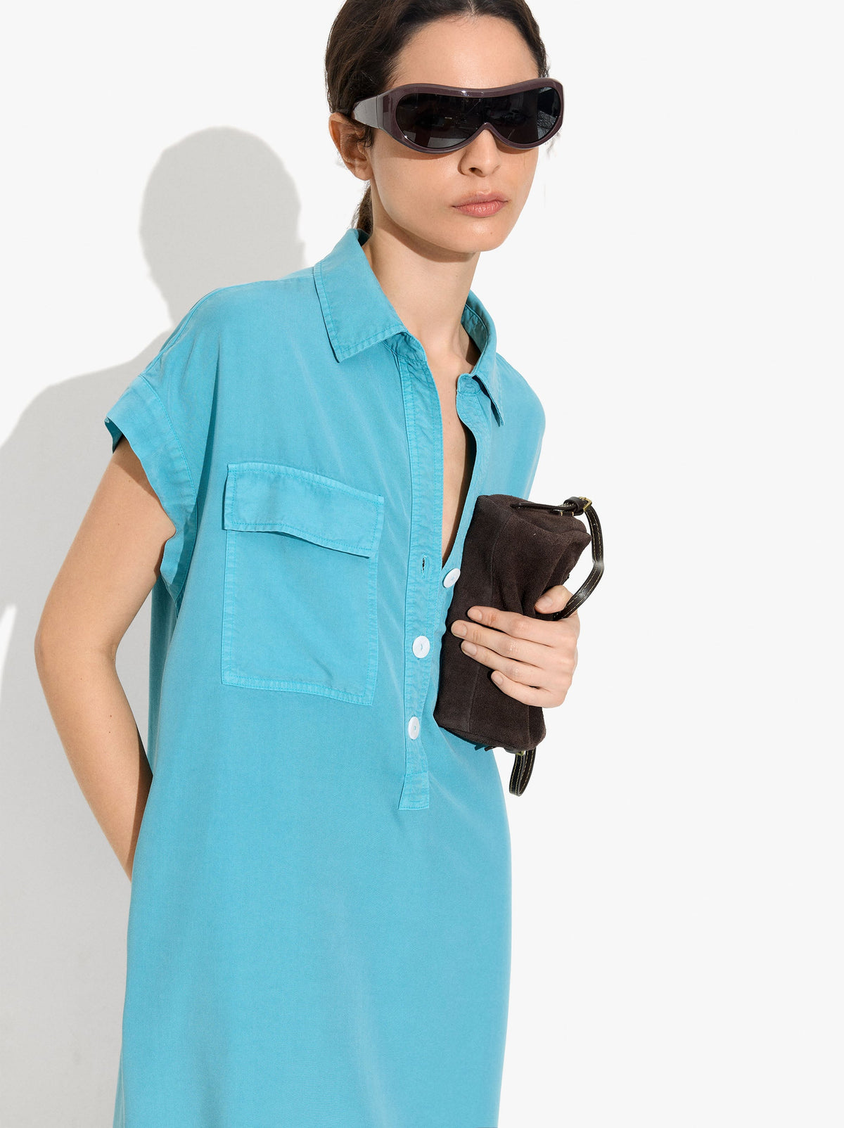 Shirt Dress 100% Lyocell