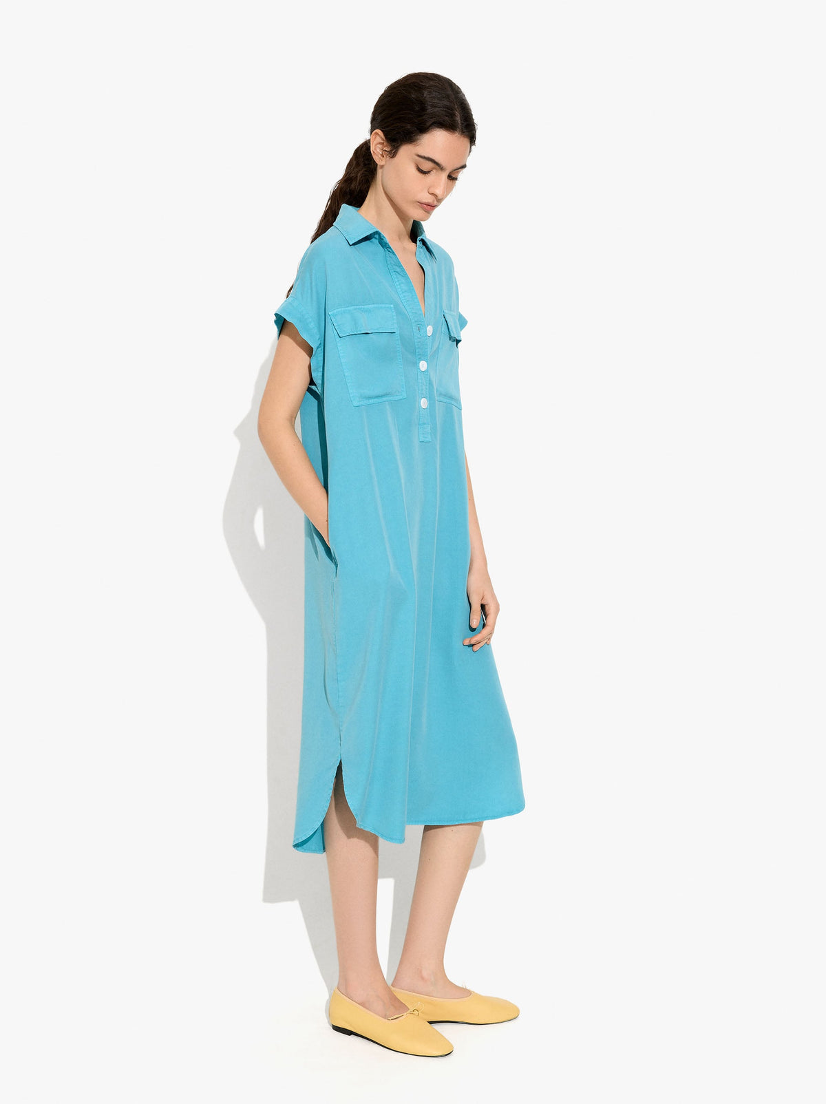 Shirt Dress 100% Lyocell