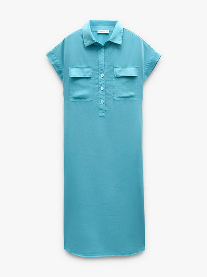 Shirt Dress 100% Lyocell