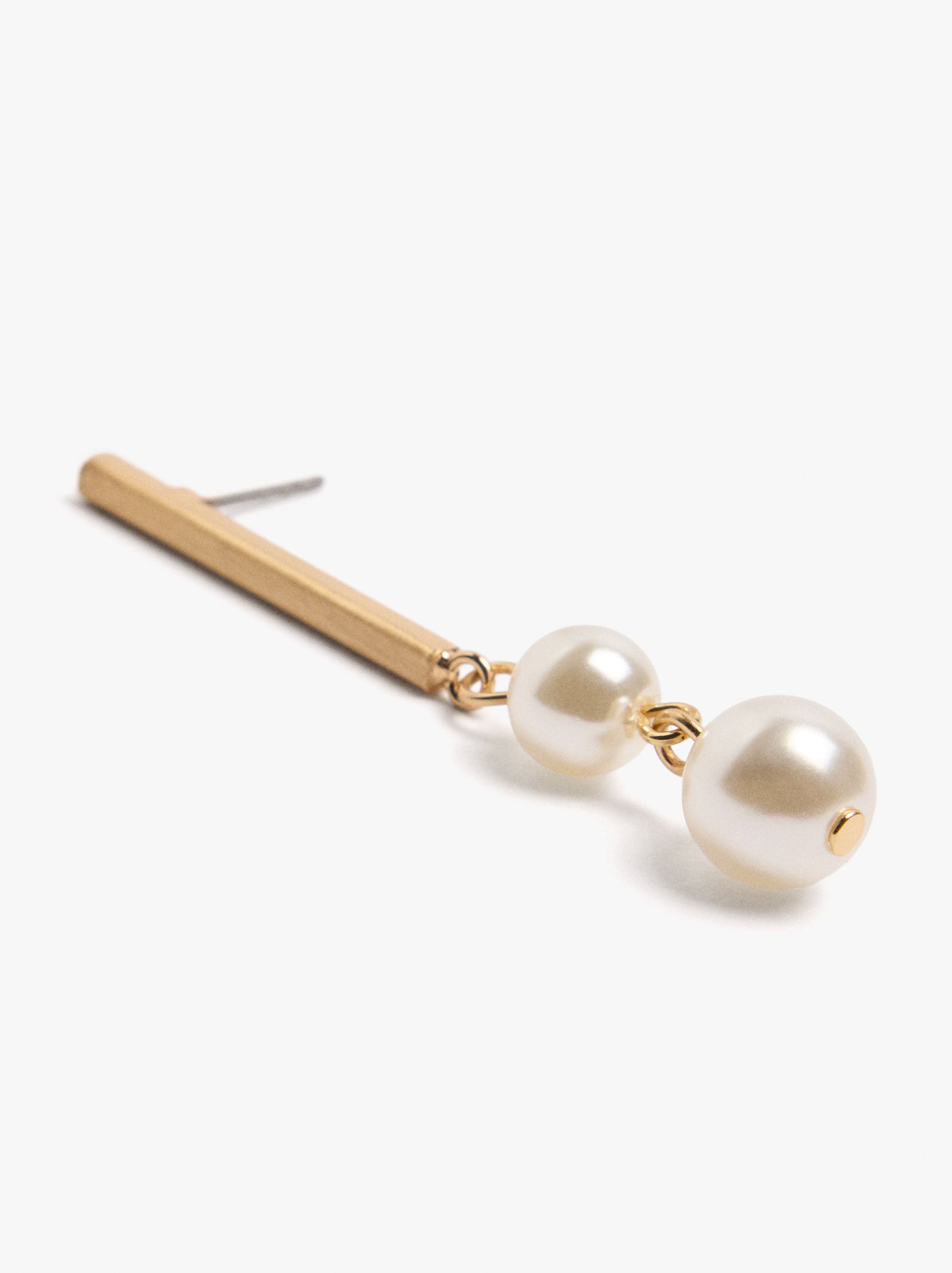 Bar Earrings With Pearls