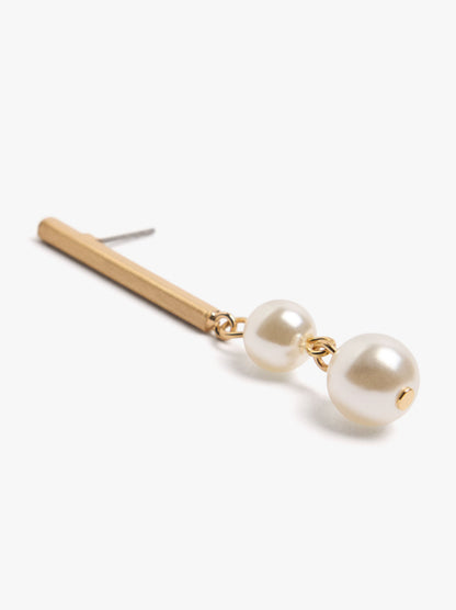 Bar Earrings With Pearls