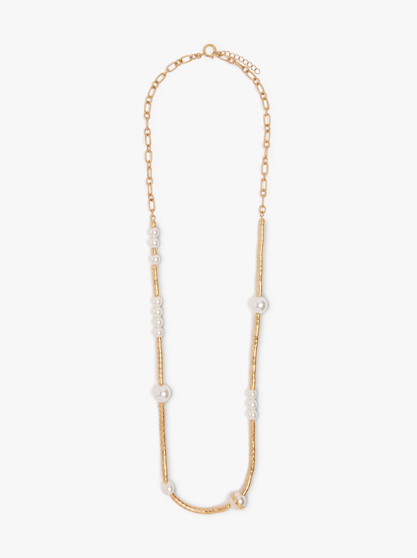 Long Necklace With Pearls